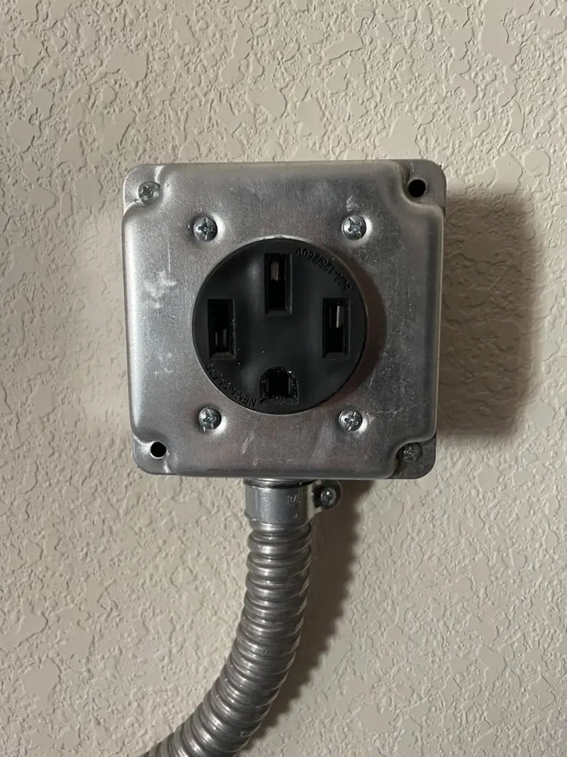 NEMA 14-50 outlet installed for Electrical Panel Upgrade in Palm Springs